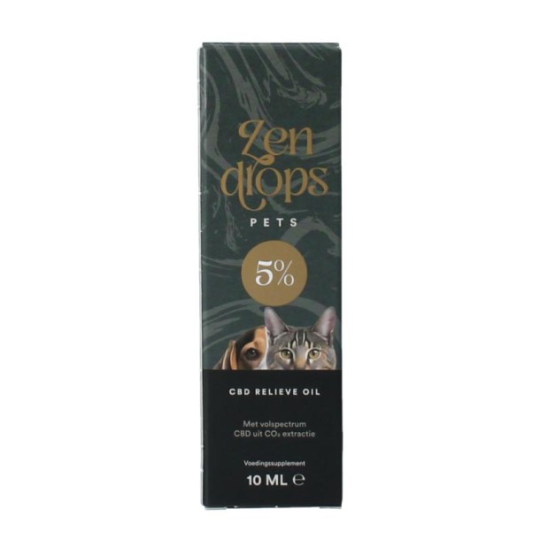 Zendrops CBD olie huisdieren 5% (10 Milliliter)