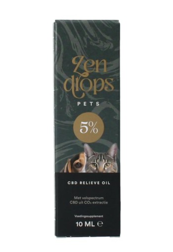 Zendrops CBD olie huisdieren 5% (10 Milliliter)