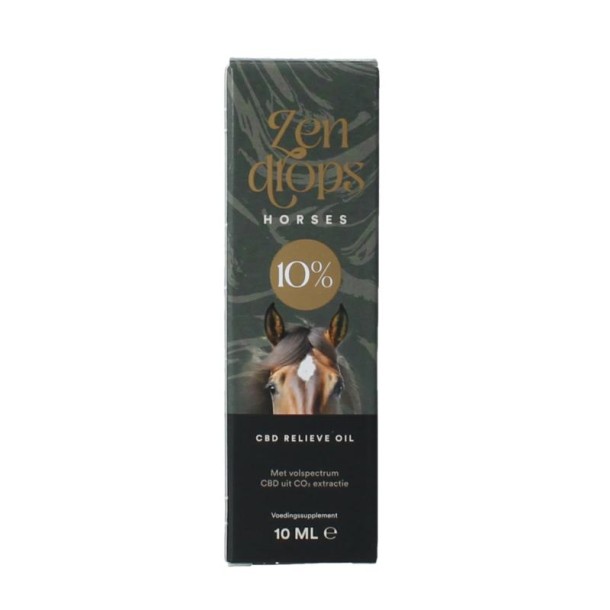 Zendrops CBD olie paarden 10% hennepzaadolie (10 Milliliter)