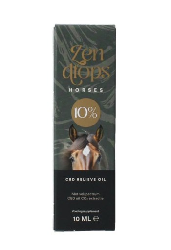 Zendrops CBD olie paarden 10% hennepzaadolie (10 Milliliter)