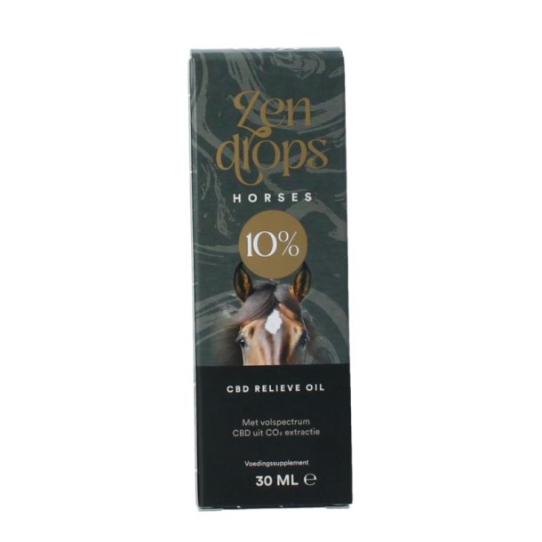 Zendrops CBD olie paarden 10% hennepzaadolie (30 Milliliter)