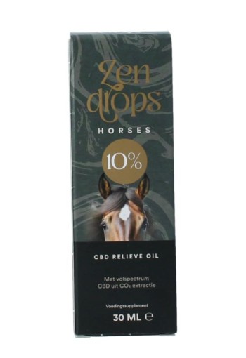 Zendrops CBD olie paarden 10% hennepzaadolie (30 Milliliter)