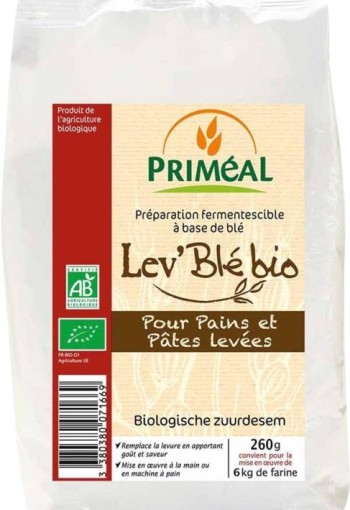 Primeal Zuurdesem tarwe bio (260 Gram)