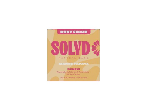 Solyd Body Scrub Bar Mango Papaya (60 Gram)