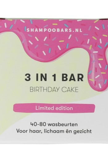 Solyd 3 in 1 bar birthday cake (60 Gram)