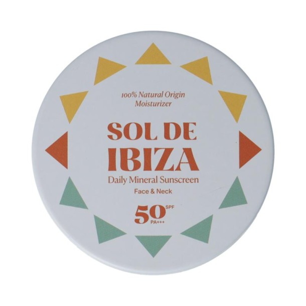 Sol De Ibiza Zonnebrandcrème voor gezicht & nek SPF50 (35 Gram)