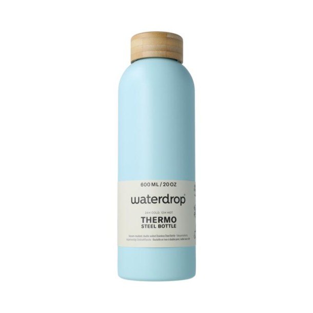 Waterdrop Roestvrijstalen drinkfles pastel turqu matt 600ml (1 Stuks)