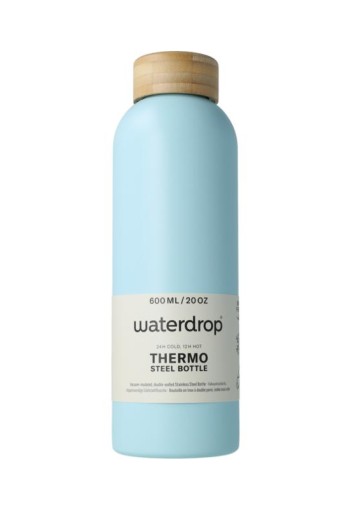 Waterdrop Roestvrijstalen drinkfles pastel turqu matt 600ml (1 Stuks)