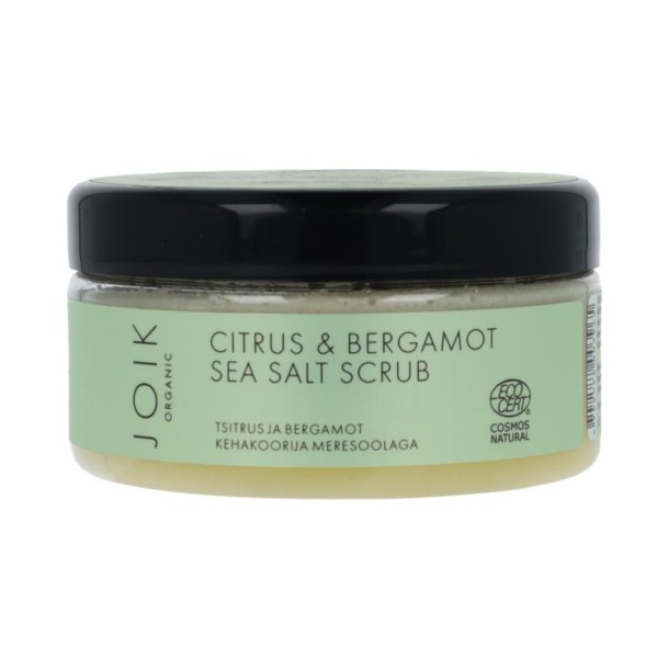 Joik Organics Citrus & bergamot sea salt scrub organic vegan (240 Gram)