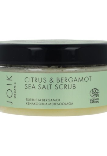 Joik Organics Citrus & bergamot sea salt scrub organic vegan (240 Gram)