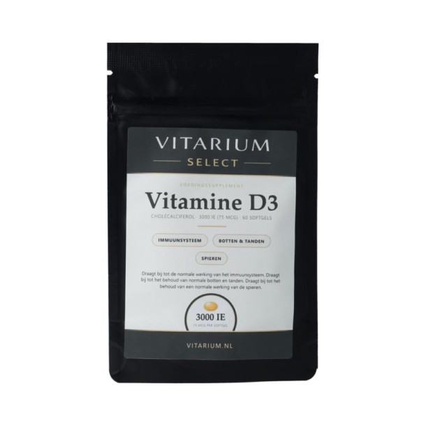 Vitarium Select Vitamine D3 3000 UI. (60 Softgels)