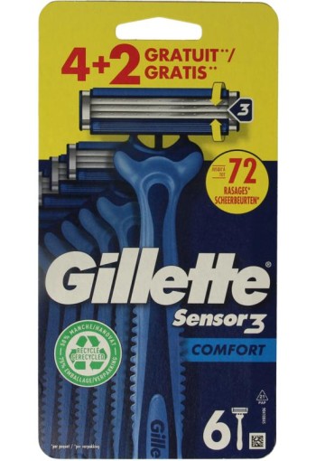 Gillette Sensor3 Wegwerpscheermesjes 6 stuks