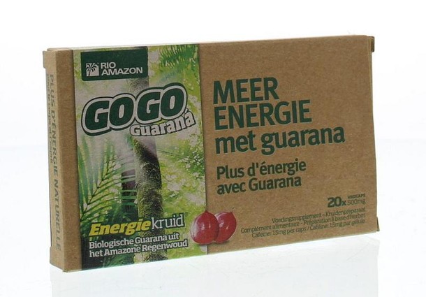 RIO Gogo guarana 500 mg 10 dagen (20 Capsules)