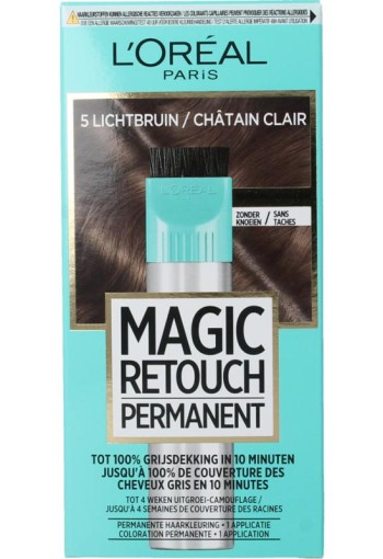 Magic Retouch Permanente haarkleuring nr 5 lichtbruin 1 st