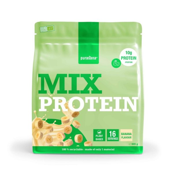 Purasana Plant protein mix banaan bio (400 Gram)