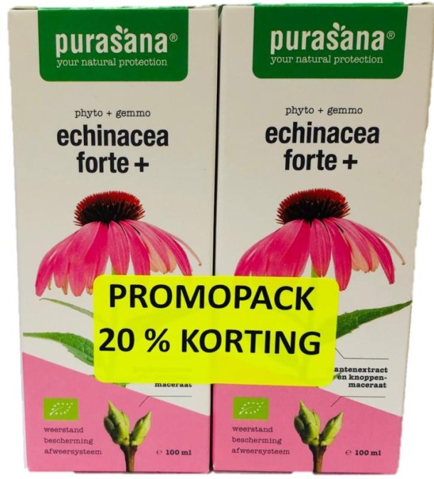 Purasana Echinacea forte+ promo pack bio (200 Milliliter)
