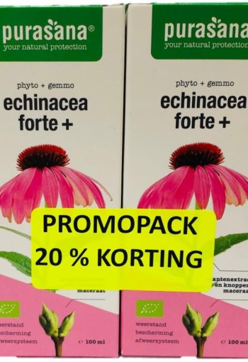 Purasana Echinacea forte+ promo pack bio (200 Milliliter)