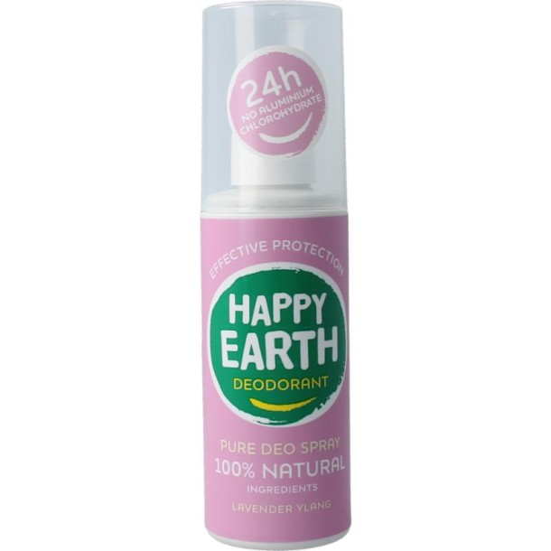 Happy Earth Pure deodorant spray lavender ylang 100 ml