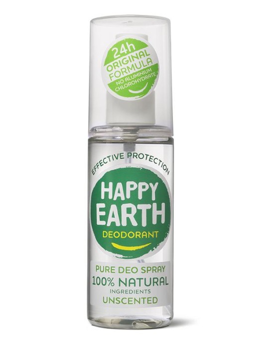 Happy Earth Pure deodorant spray unscented 100 ml
