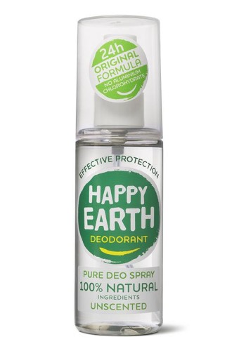 Happy Earth Pure deodorant spray unscented 100 ml