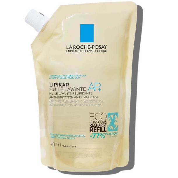 La Roche-Posay Lipikar reinigingsolie AP+ navulling (400 Milliliter)