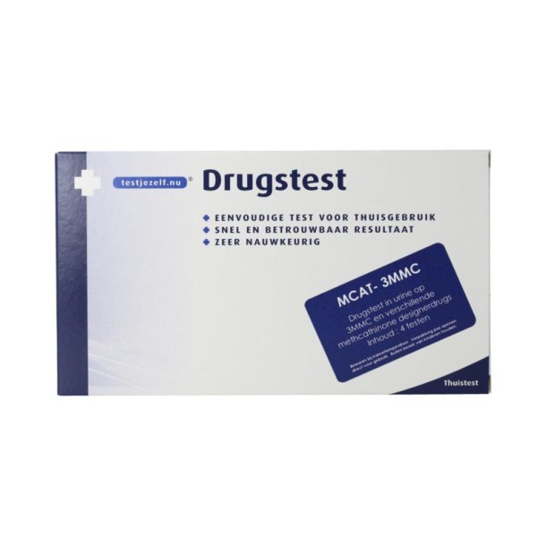 Testjezelf.nu Testjezelf.nu Drugstest MCAT (3MMC) in urine (4 Stuks)