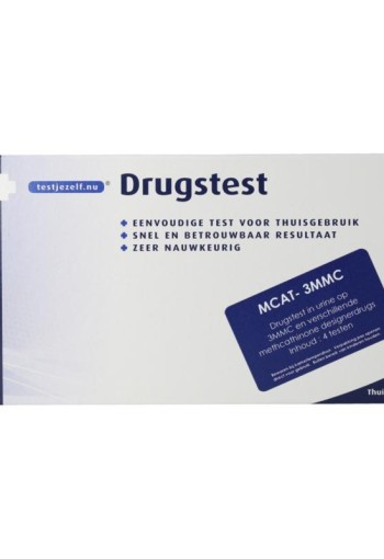 Testjezelf.nu Testjezelf.nu Drugstest MCAT (3MMC) in urine (4 Stuks)