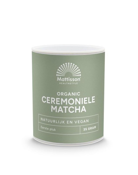 Mattisson Biologische ceremoniele matcha poeder (35 Gram)