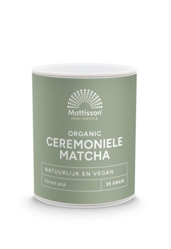 Mattisson Biologische ceremoniele matcha poeder (35 Gram)
