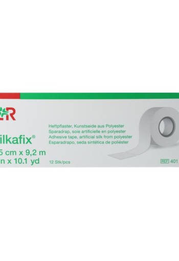 Silkafix Hechtpleister 9.2m x 2.5cm latexvrij (12 Stuks)