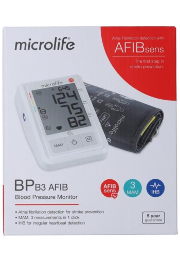 Microlife MIC BPB3 AFIB Bloeddrukmonitor (1 Stuks)