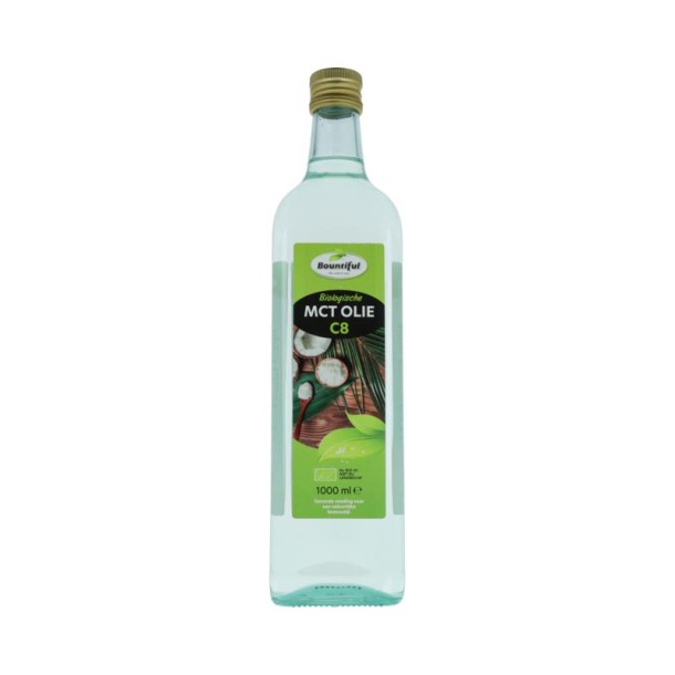 Bountiful MCT olie C8 coconut pure 99% caprylic acid bio (1000 Milliliter)