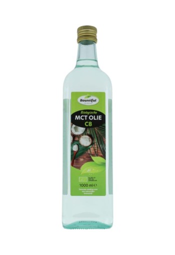 Bountiful MCT olie C8 coconut pure 99% caprylic acid bio (1000 Milliliter)