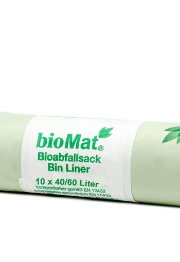 Biomat Wastebag compostable 40/60 liter (10 Stuks)