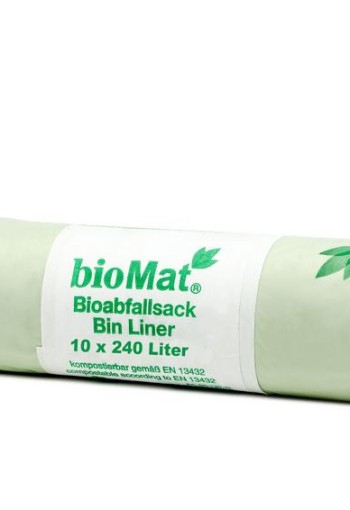 Biomat Wastebag compostable 240 liter (10 Stuks)