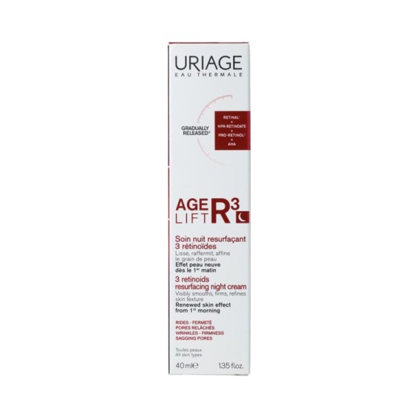 Uriage AGE LIFT R3 HUIDVERNIEUWENDE NACHTCREME 40ML (40 Milliliter)