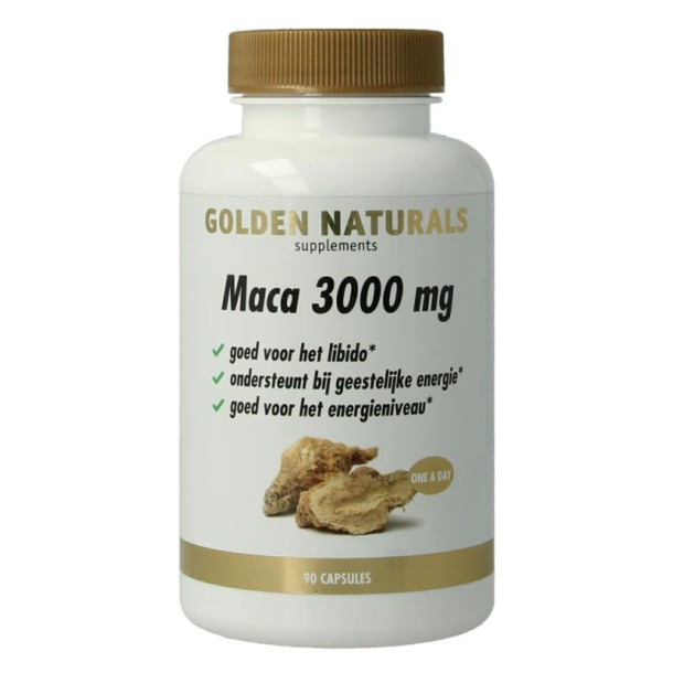 Golden Naturals Maca (90 Vegetarische capsules)