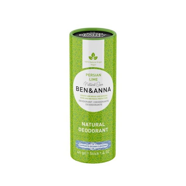 Ben & Anna Deodorant persian lime papertube (40 Gram)