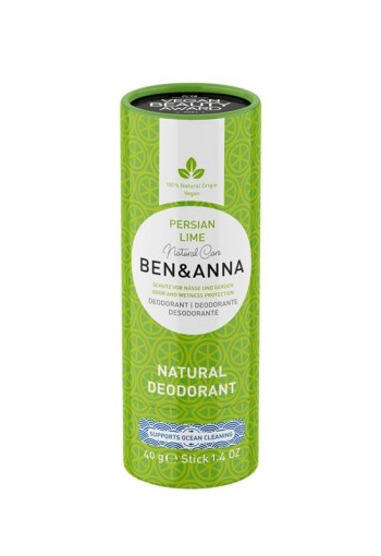 Ben & Anna Deodorant persian lime papertube (40 Gram)