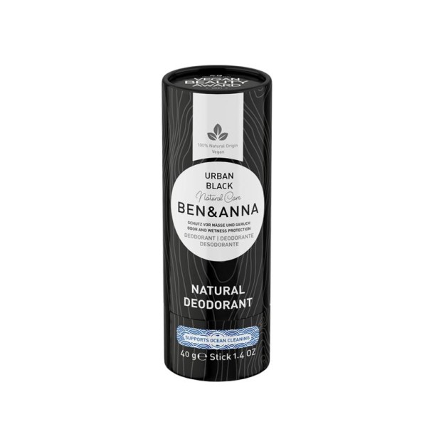 Ben & Anna Deodorant urban black papertube (40 Gram)
