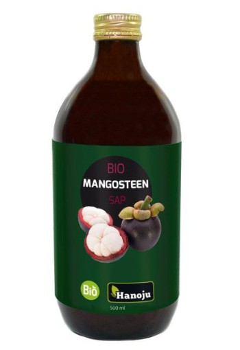 Hanoju Bio Mangosteensap troebel (500 Milliliter)