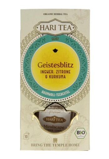 Hari Tea Ginger lemon & tumeric mindscape ginger bio (10 Stuks)