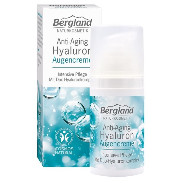 Bergland Hyaluron anti aging oogcreme (15 Milliliter)