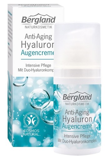 Bergland Hyaluron anti aging oogcreme (15 Milliliter)