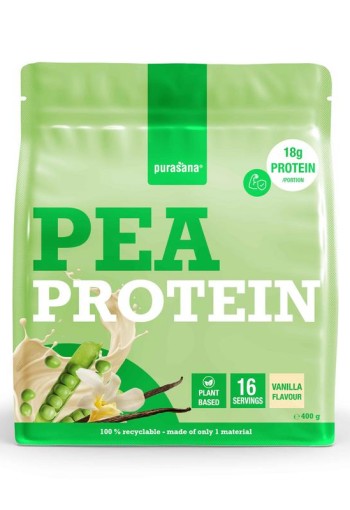Purasana Plant protein erwt vanille (400 Gram)