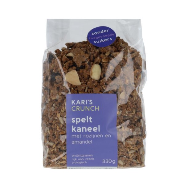 Kari's Crunch Granola spelt kaneel bio (330 Gram)
