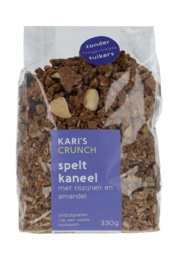 Kari's Crunch Granola spelt kaneel bio (330 Gram)