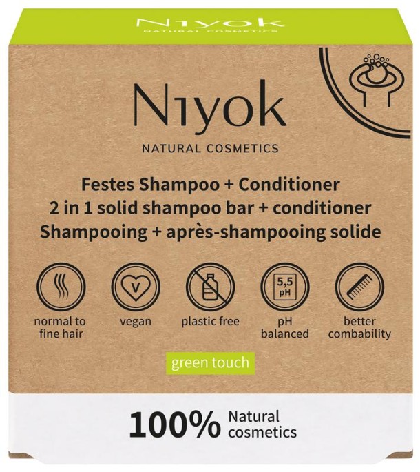 Niyok 2 in 1 shampoo/condition green touch (80 Gram)