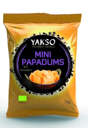 Yakso Mini papadums bio (75 Gram)