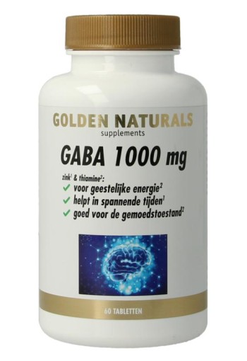 Golden Naturals Gaba 1000mg (60 Tabletten)